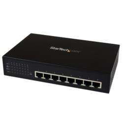 StarTech.com 8ポートGb対応スイッチングハブ 7ポートPoE給電対応 IES81000POE 取り寄せ商品