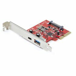 StarTech．com USB増設カード/PCIe 3.0 - 1x USB-A 1x USB-C/10Gbps/UASP(PEXUSB311AC3) 目安在庫 △