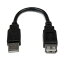 StarTech.com USB֥/A-A/15cm/USB 2.0/480Mbps/Ĺ/᥹/BK(USBEXTAA6IN) ܰº߸=