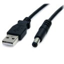 StarTech.com USBケーブル/A - 5V DCプラグ/2m/タイプMコネクター/ブラック(USB2TYPEM2M) 目安在庫 ○