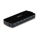 StarTech.com USBハブ/USB 3.0/USB-A - 7x USB-A/ACアダプター/デスクトップ(ST7300USB3B) 目安在庫 ○