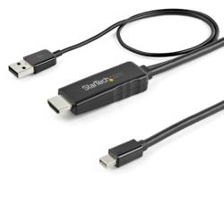 StarTech．com ディスプレイアダプター/HDMI - mDP/2m/4K30Hz/USBパワー/BK(HD2MDPMM2M) 取り寄せ商品