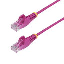 StarTech.com CAT6 LANケーブル/スリム/3m/ピンク/1Gb/100W PoE/スナッグレス(N6PAT300CMPKS) 取り寄せ商品