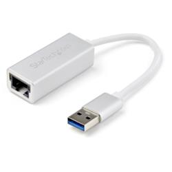 StarTech.com LANアダプター/USB 3.0/1x RJ45/10/100/1000 Mbps/シルバー(USB31000SA) 取り寄せ商品