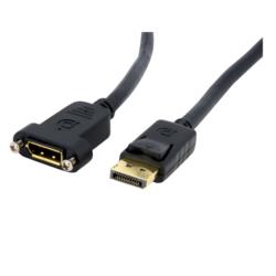 StarTech.com DisplayPort 1.2 延長ケーブル/91cm/4K60Hz/パネルマウント型(DPPNLFM3) 目安在庫=○