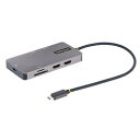 StarTech.com USBマルチハブ/USB-C/2画面/HDMI/100W/2xUSB/GbE/SD/長尺cbl(120B-USBC-MULTIPORT) 目安在庫=○