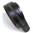 Planet Waves Distressed Leather 【Vented Leather Strap Studs-Black】(25PRF06) 仕入先在庫品