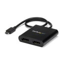 StarTech.com USB-C - DisplayPortマルチモニターアダプタ 2ポートMSTハブ(MSTCDP122DP) 取り寄せ商品