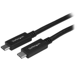 StarTech.com USBケーブル/C-C/1m/USB 3.0/5Gbps/60W/オス オス/ブラック(USB315CC1M) 目安在庫 ○