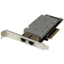 StarTech.com LANカード/PCI Express/x8/2x RJ45/100 Mbps/1G/10G(ST20000SPEXI) 目安在庫=○
