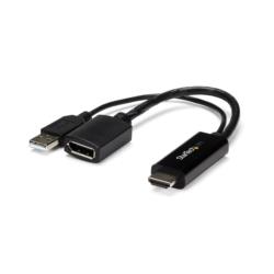 StarTech.com ディスプレイアダプター/HDMI - DP/4K30Hz/USBパワー/ブラック(HD2DP) 目安在庫=○