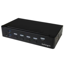 StarTech.com KVMスイッチ/4ポート/1画面/DP/4K30Hz/USB 3.0ハブ/AUX(SV431DPU3A2) 目安在庫=△