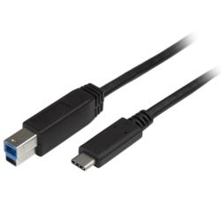 StarTech.com USBケーブル/B-C/2m/USB 3.0/5Gbps/オス・オス/ブラック(USB315CB2M) 目安在庫=△