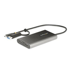 StarTech．com ディスプレイアダプター／USB-C USB-A - 2x HDMI／4K60Hz／100W PD(109B-USBC-HDMI) 目安在庫=△