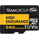Team Micro SDXC 64GB UHS-I U3 V30 R/W up to 100/50MB/s(THUSDX64GIV3002) 񂹏i