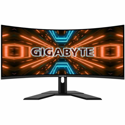 GIGABYTE ゲーミングモニター G34WQC A (34型/3440×1440/HDMI、DisplayPort/ブラッ(0889523-028643) 取り寄せ商品