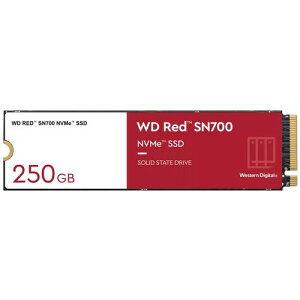 WESTERN DIGITAL WD Red SN700 SSD M.2 2280 PCIe Gen 3 x4 with NVM Express 250GB(WDS250G1R0C) 目安在庫=△