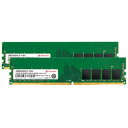 トランセンド トランセンド 32GB KIT JM DDR4 3200Mhz U-DIMM 1Rx8 2Gx8 CL22 1.2V JM3200HLE-3(67-7890-28) 取り寄せ商品