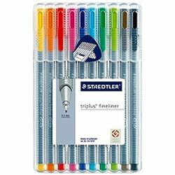 ステッドラー トリプラス ファインライナー 細書きペン 10色セット(334 SB10) 取り...