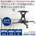 グリーンハウス GREEN HOUSE プロジェクター用天吊り金具(GH-CMPA-BK) 取り寄せ商品