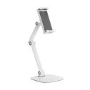 グリーンハウス GREEN HOUSE タブレット/スマートフォン用アームスタンド ホワイト(GH-AMTB-WH) 取り寄せ商品