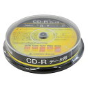 グリーンハウス CD-R データ用 700MB 1-52倍速 10枚スピンドル インクジェット対応(GH-CDRDA10) メーカー在庫品