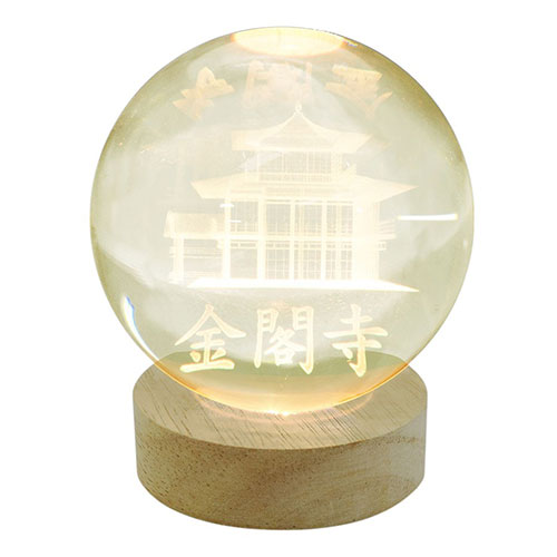 日本トラストテクノロジー 3Dクリスタルボールライト 金閣寺 RGB(CRYBALL-KIN-RGBR) 取り寄せ商品