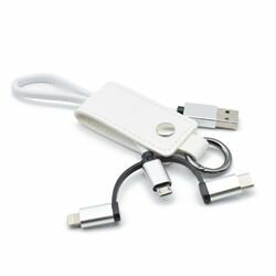日本トラストテクノロジー Keycase Cable 3in1 White KC3IN1-WH 取り寄せ商品