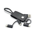 日本トラストテクノロジー Keycase Cable 3in1 Black KC3IN1-BK 取り寄せ商品