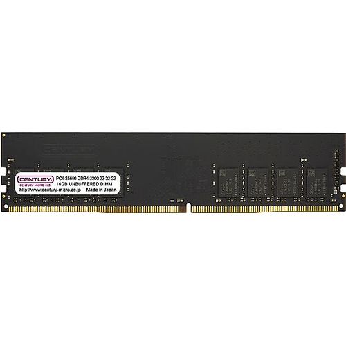 CENTURY MICRO LongDIMM PC4-25600 DDR4 3200Mhz 288pin 16GB(16GBx1) 1.2V(CB16G-D4U3200H) 取り寄せ商品