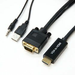 VGA→HDMI 変換ケーブル 2m VGA to HDMI VGHD20-030BK メーカー品