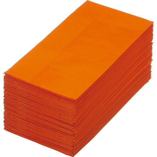 カラーナプキン 2PLY 8つ折 マンダリン 1パック(50枚)(2PLU-28-MD) 目安在庫=○