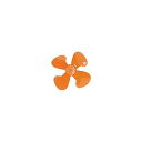 工場扇用 プラスチック製ハネ 45cm 軸径10mm SF-45M-P-F(61-3340-46) 取り寄せ商品