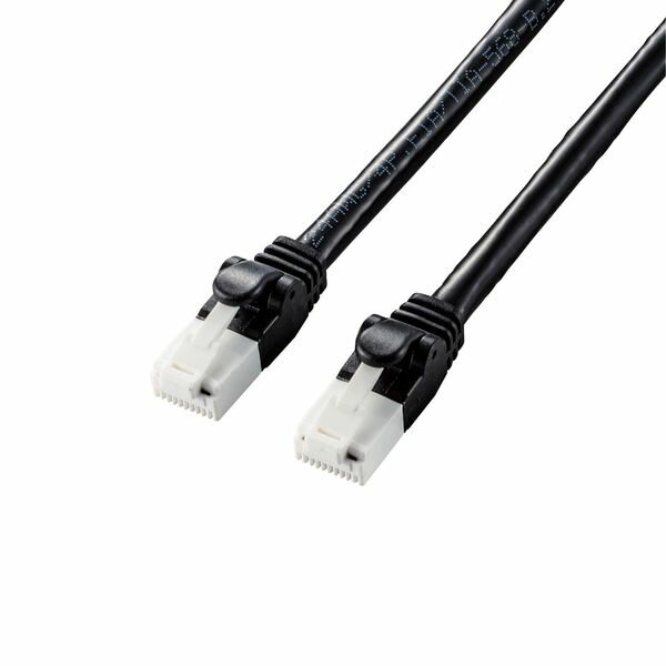 エレコム LANケーブル/CAT6A/爪折れ防止/1.0m/ブラック(LD-GPAT/BK10) メーカー在庫品