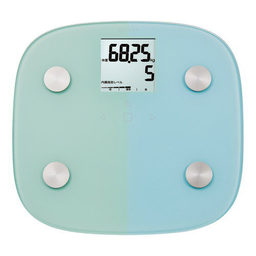 エレコム ELECOM 体重計 体組成計 8項目測定 乗ルダケ自動認識 ヘルスメーター ブルー(HCS-FS010BU) メ..