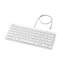 エレコム ELECOM Lightningキーボード 有線 コンパクト パンタグラフ iPad iPhone ホワイト(TK-LCP01WH) 取り寄せ商品(2)