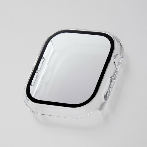 エレコム ELECOM Apple Watch Series 10 [ 46mm ] フルカバー クリア(AW-24AFCGCR) メーカー在庫品