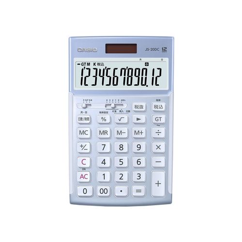 カシオ計算機 JS-20DC-BU-N カシオ本格実務電卓 メーカー在庫品