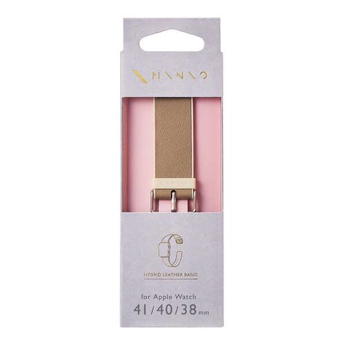 エレコム ELECOM Apple Watch用MINIOハイブリッドレザーバンド (41/40/38mm) トープグレー×(AW-41BDMNOTG) メーカー在庫品