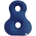 MOGU プレミアムバックサポーターエイト ネイビー (35×12×45cmクッション1個・(4046-040) 取り寄せ商品