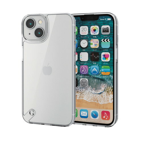 エレコム ELECOM iPhone 14 ケース ハイブリッド 耐衝撃 超衝撃吸収 スリム クリア(PM-A22AHVCKCR) メーカー在庫品