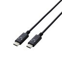 エレコム ELECOM タイプC ケーブル ( Type C to C ) 1m PD 60W クロチャン(ブラック×ホワイト)(MPA-CCF10BF) メー...
