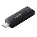 エレコム ELECOM Wi-Fi 7 USB 5Gbps対応 2880Mbps無線LANアダプター(WDC-BE28TU3-B) 取り寄せ商品