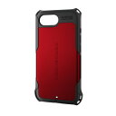 エレコム ELECOM iPhone 16e ケース ハイブリッド 衝撃吸収 カメラレンズ保護設計 レッド(PM-A25SZERORD) メーカー在庫品