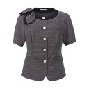 カーシーカシマ ENJOY オーバーブラウス BEAUTY TWEED 5号 ESA831(68-0898-36) 取り寄せ商品
