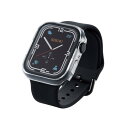 エレコム ELECOM Apple Watch45mm用フルカバーケース プレミアムガラス セラミックコート ク(AW-21AFCGCCR) メーカー在庫品