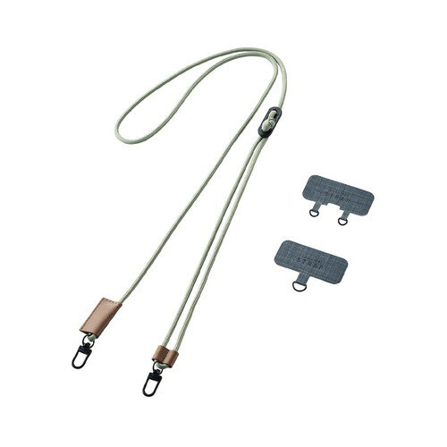 エレコム ELECOM ショルダーストラップ/カジュアルタイプ オリーブ(P-STSDH2ROV) メーカー在庫品