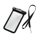 エレコム ELECOM スマートフォン用防水ケース/IPX8 ブラック(P-WPSN04BK) メーカー在庫品