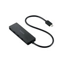 エレコム ELECOM Type-C ハブ USB3.2 Gen1 USB-A ×4 バスパワー ケーブル長30cm ブラック(U3HC-H041BK) メーカー在庫品(2)
