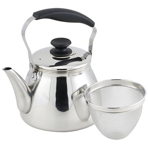 パール金属 パール金属 モルティ 18-8ステンレス製広口ケットル 3.0L 茶こしアミ付(HB-5643) 取り寄せ..